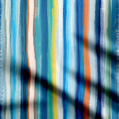 Azure Lines Print Fabric