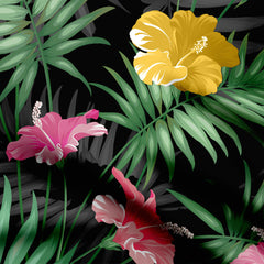 Tropical leavs and flower Print Fabric