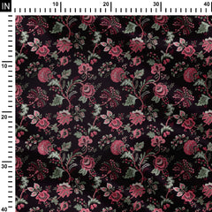 vintage flowers Print Fabric