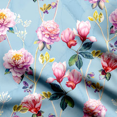 flowers allover Cotton Fabric