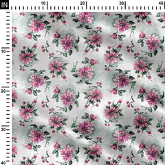abstract floral Cotton Fabric