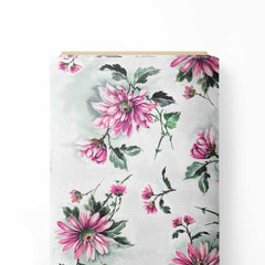 abstract floral Cotton Fabric