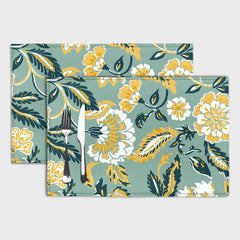 Floral Yellow Table Mats