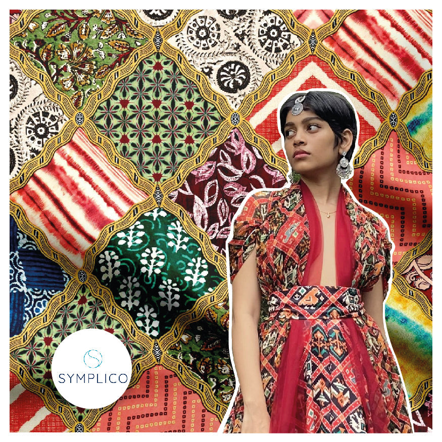 Digital Printed Fabric for Navratri Season