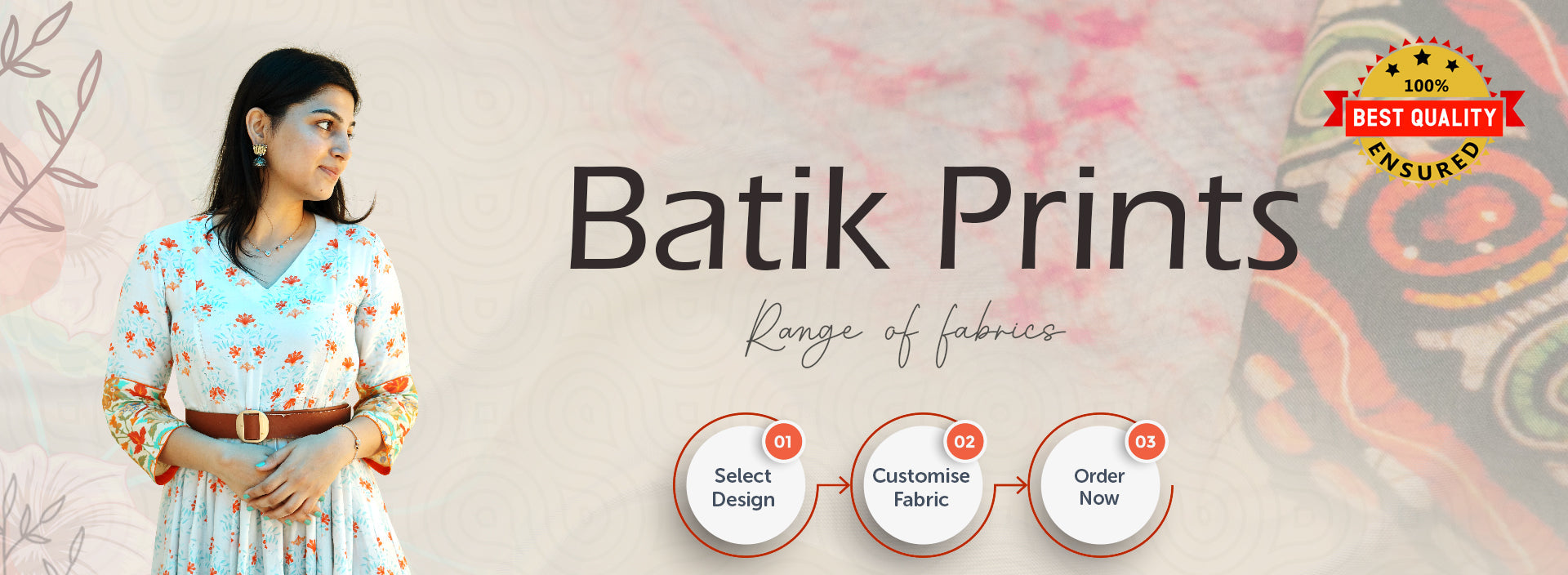 Batik print Fabric