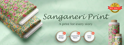 Sanganeri Print Fabric