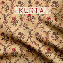 Butta placement floral Kurta & Bottom Women Set (Unstitched)