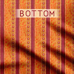 Boho Print Patten Satin Linen Unstitched Suit Set