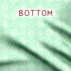 Satin Linen 5.5 Meters Minty green garden Unstitched Suit Set