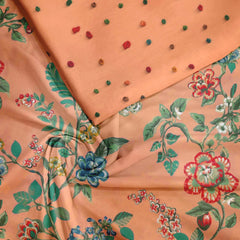 Peach bunch Unstitched Suit Set