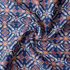 Ikat Patola Silk Satin Fabric Co-Ord Set