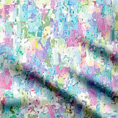 Georgette 1 Meter water paint Print Fabric