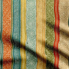 Bandhej Stripe Cotton Fabric