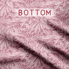 Pink Brazen Floret Silk Satin Fabric unstitch suit set