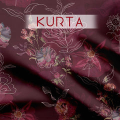 Rubina Bloom Elegance Tussar Silk Fabric unstitch suit set