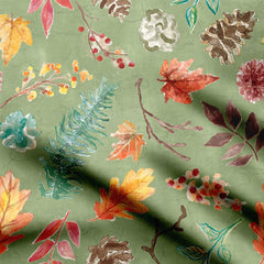 Leaves Georgette Fabric