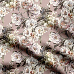 Rayon 3 Meters Blooming Flowers Print Fabric