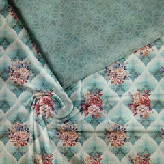 Tiffany Flora Queen Tussar Silk unstitch suit set