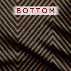 Brown Batik Tile Unstitched Suit Set