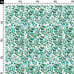 Cotton Canvas 1 Meter Leave 7 Print Fabric