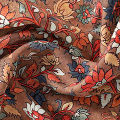 Stems and flowers kalamkari