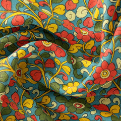 Blue surface kalamkari