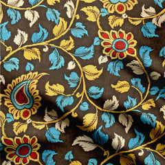 Cotton 2 Meters Leaf kalamkari Print Fabric