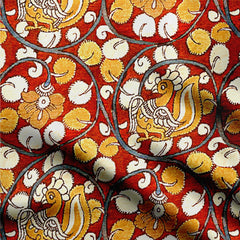 Cotton 1 Meter Flowerbud kalamkari Print Fabric