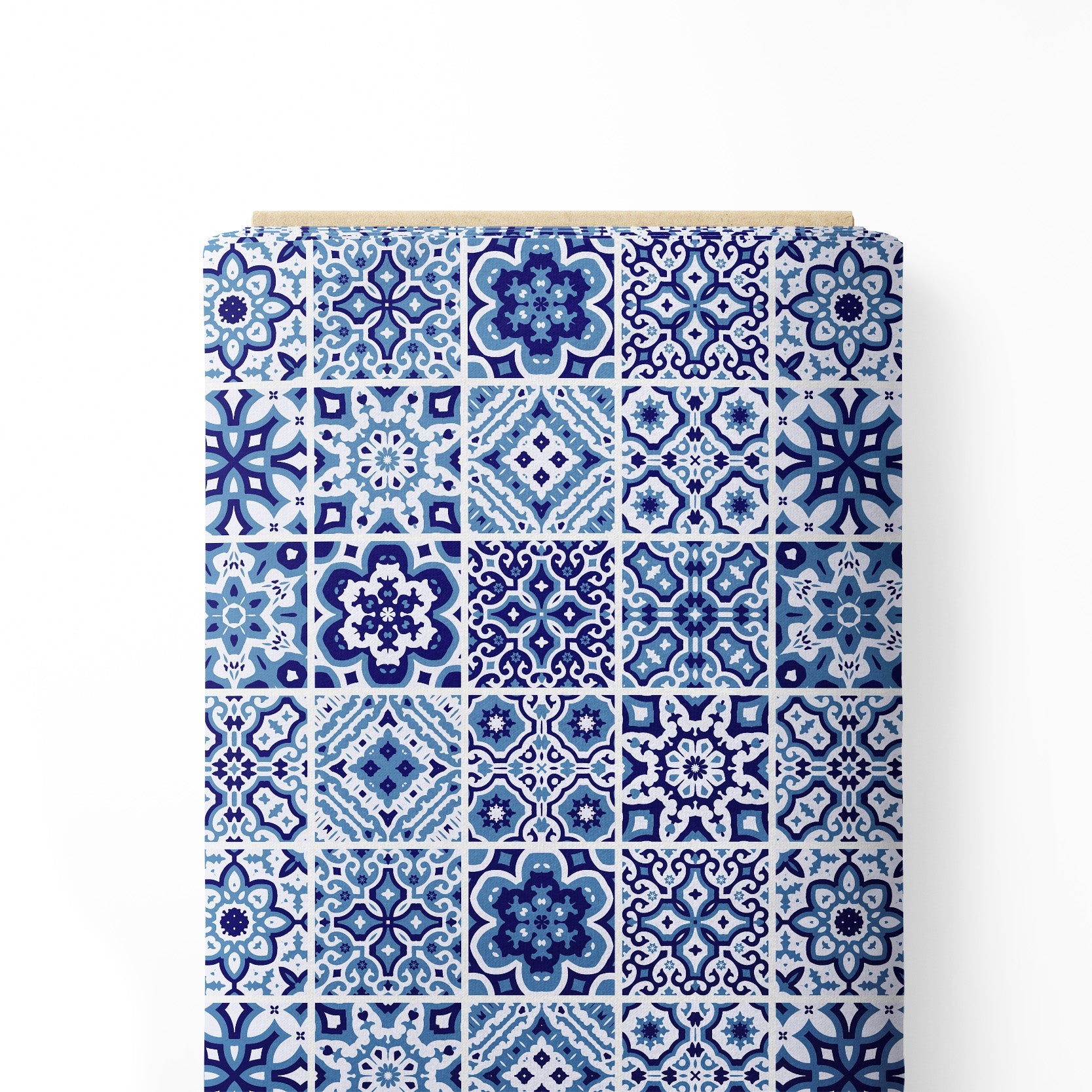 Ornate Damask Moroccan tile blue-40531, All Designs, Chinnon Chiffon, cotton, Cotton Canvas, Cotton Poplin, Cotton Satin, Crepe, Digital, FEATURED ARTIST DESIGNS, Floral, Giza Cotton, Indian, Leaf, Light Chiffon, Modal Satin, Muslin, Natural Crepe, Organic Cotton Bamboo, Organza, Organza Satin, Organza Satin (Polyester), pashmina, Poly Canvas, Poly Cotton, Priyabrata Dash, Pure Linen, Rayon, Satin, Satin Linen, Velvet Velure, Viscose Dola Silk, Viscose Georgette, Watercolor-Symplico