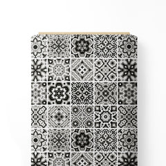 Damask Moroccan tile black white-40532, All Designs, Chinnon Chiffon, cotton, Cotton Canvas, Cotton Poplin, Cotton Satin, Crepe, Digital, FEATURED ARTIST DESIGNS, Giza Cotton, Indian, Leaf, Light Chiffon, Modal Satin, Muslin, Natural Crepe, Organic Cotton Bamboo, Organza, Organza Satin, Organza Satin (Polyester), pashmina, Poly Canvas, Poly Cotton, Priyabrata Dash, Pure Linen, Rayon, Satin, Satin Linen, Velvet Velure, Viscose Dola Silk, Viscose Georgette-Symplico