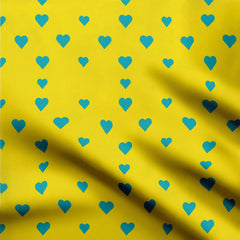 Chinnon Chiffon 5 Meters Tiny hearts Print Fabric