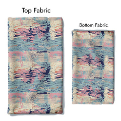Abstract Design4.0 Silk Satin Fabric Co-Ord Set