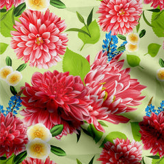 Rayon 3 Meters Dhalia2 Print Fabric