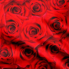 Satin 5 Meters Red Rose0.2 Print Fabric