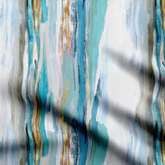 Satin 1 meter Wall paint abstract Print Fabric