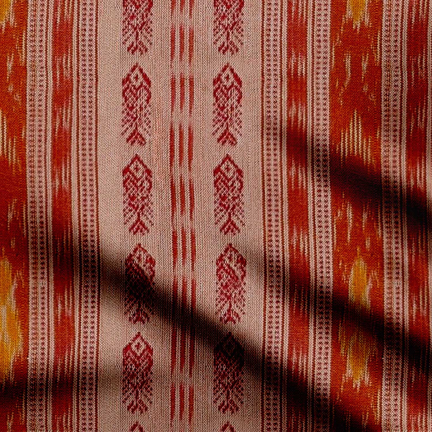 Red ikat Stripe Motif-41421, All Designs, Chanderi, Chinnon Chiffon, cotton, Cotton Canvas, Cotton Poplin, Cotton Satin, Crepe, Giza Cotton, Light Chiffon, Modal Satin, Muslin, Natural Crepe, Organic Cotton Bamboo, Organza, Organza Satin, Organza Satin (Polyester), Pantone, pashmina, Poly Canvas, Poly Cotton, Poly Rayon, Poly twill silk, Pure Linen, Rayon, Satin, Satin Linen, Stripes, Tuusha Shah, Velvet Velure, Viscose Dola Silk, Viscose Georgette-Symplico