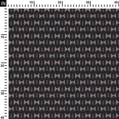 Ikat Orissa Mankatas Black Print Fabric