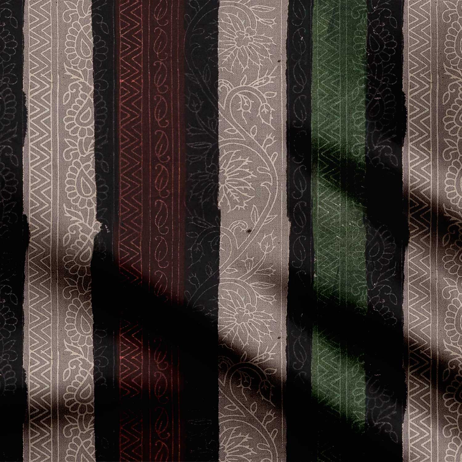 Bagru Light Cedar Jaal with Stripes-41941, All Designs, Chinnon Chiffon, cotton, Cotton Canvas, Cotton Poplin, Cotton Satin, Crepe, FEATURED ARTIST DESIGNS, Giza Cotton, Light Chiffon, Modal Satin, Muslin, Natural Crepe, Nilay Shetty, Organic Cotton Bamboo, Organza, Organza Satin, pashmina, Poly Canvas, Poly Cotton, Pure Linen, Rayon, Satin, Satin Linen, Stripes, Velvet Velure, Viscose Dola Silk, Viscose Georgette-Symplico