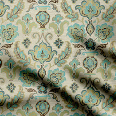 Turquoise Blue Damask-41962, All Designs, Chinnon Chiffon, cotton, Cotton Canvas, Cotton Poplin, Cotton Satin, Crepe, FEATURED ARTIST DESIGNS, Giza Cotton, Light Chiffon, Modal Satin, Muslin, Natural Crepe, Organic Cotton Bamboo, Organza, Organza Satin, pashmina, Poly Canvas, Poly Cotton, Pure Linen, Rayon, Satin, Satin Linen, Tuusha Shah, Velvet Velure, Viscose Dola Silk, Viscose Georgette-Symplico