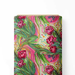 Floral Paintings Chiffon