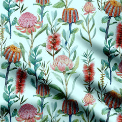 Beautiful vector seamless floral Crepe Fabric