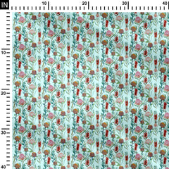 Beautiful vector seamless floral Crepe Fabric