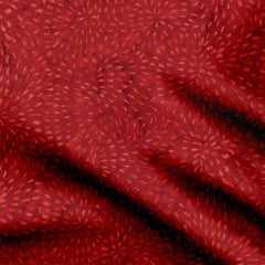 Georgette 1 meter Red minicher texture Print Fabric