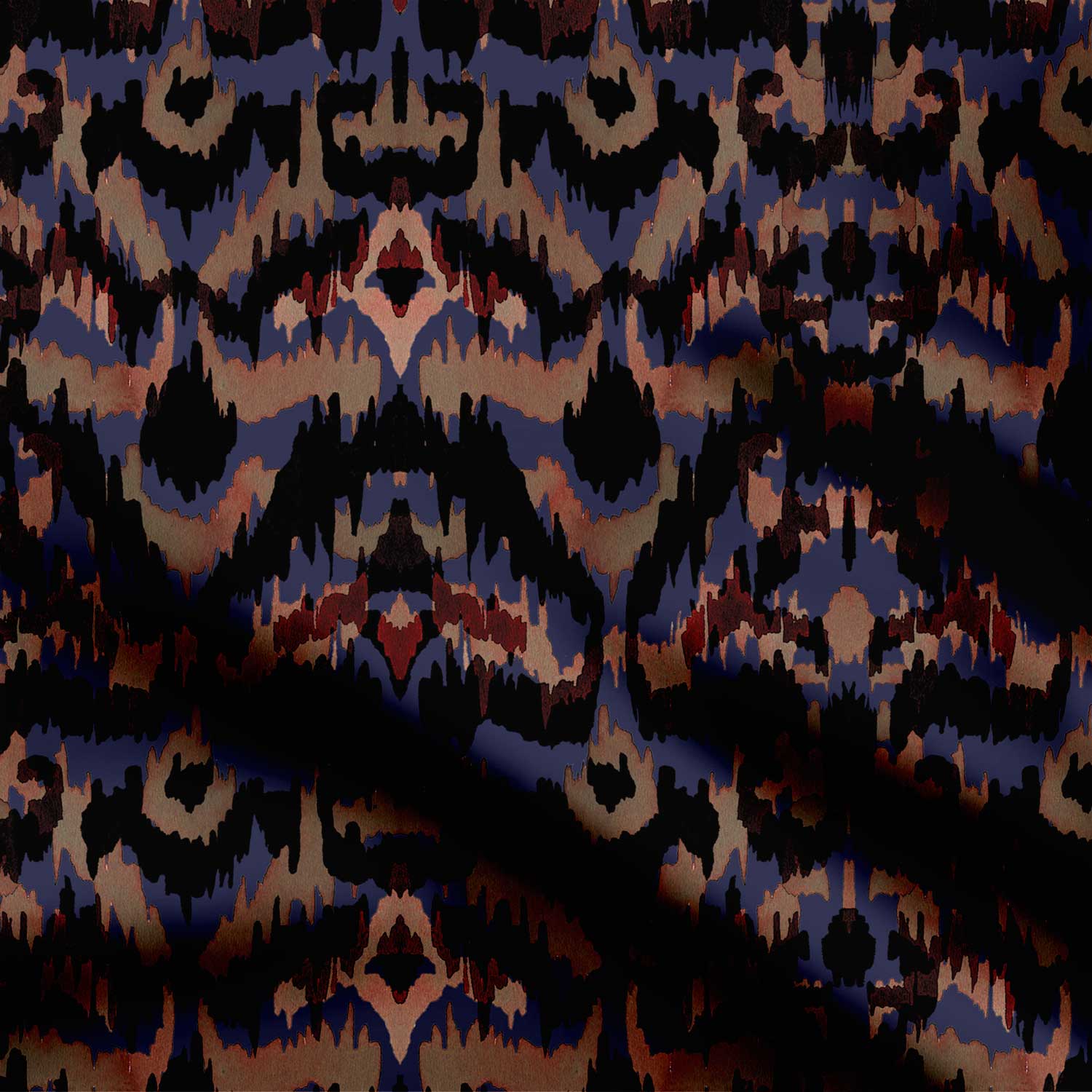 Black Blue Ikat ornament-42491, All Designs, animal, Animals, Chinnon Chiffon, cotton, Cotton Canvas, Cotton Poplin, Cotton Satin, Crepe, FEATURED ARTIST DESIGNS, Giza Cotton, Light Chiffon, Modal Satin, Muslin, Natural Crepe, Nimit Rajput, Organic Cotton Bamboo, Organza, Organza Satin, pashmina, Poly Canvas, Poly Cotton, Pure Linen, Rayon, Satin, Satin Linen, Velvet Velure, Viscose Dola Silk, Viscose Georgette-Symplico