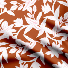 Botanica Rust Crepe Fabric