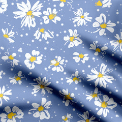 Daisy Flower Cotton Fabric