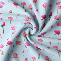 Celestial lotus Silk Satin Fabric Co-Ord Set