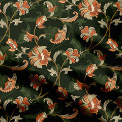 Green Forest Kalamkari