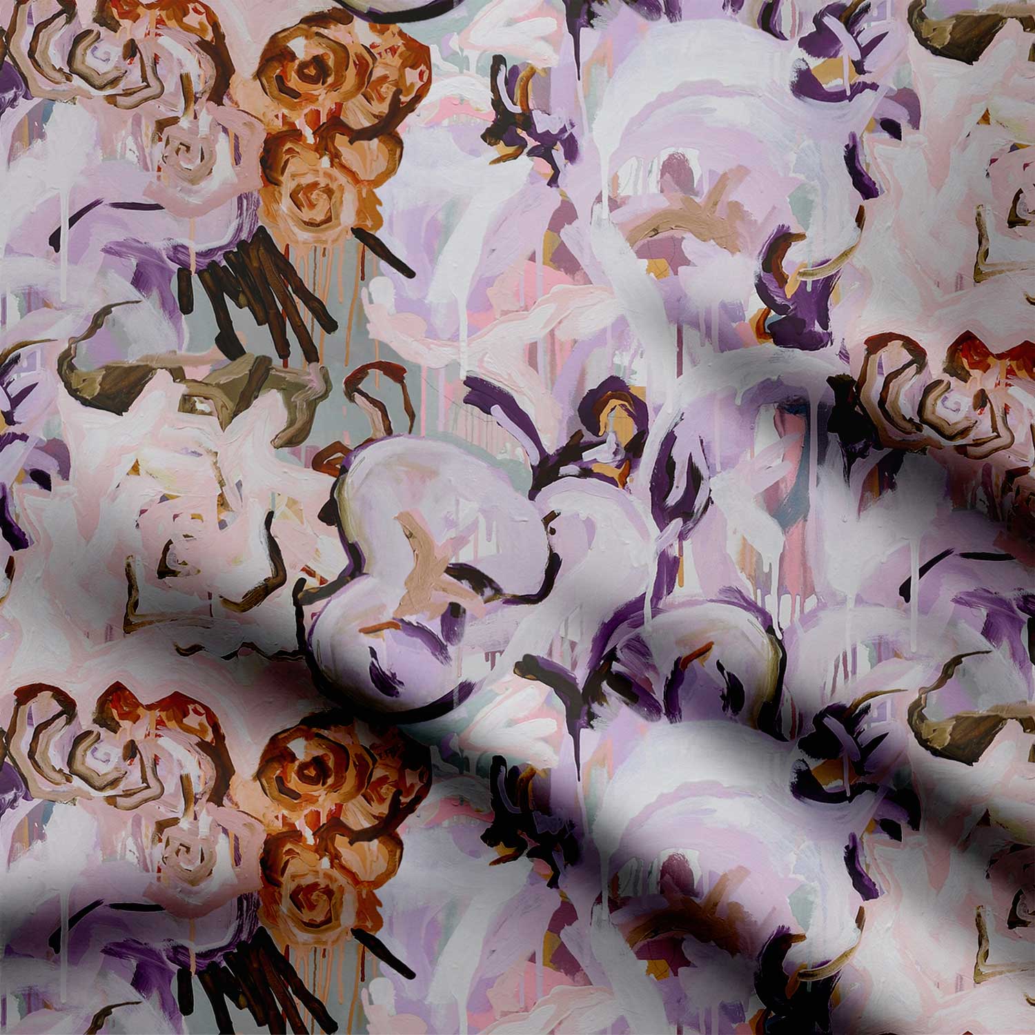 Orchids Painting-42833, All Designs, Chinnon Chiffon, cotton, Cotton Canvas, Cotton Poplin, Cotton Satin, Crepe, Giza Cotton, Light Chiffon, Modal Satin, Muslin, Natural Crepe, Organic Cotton Bamboo, Organza, Organza Satin, pashmina, Poly Canvas, Poly Cotton, Pure Linen, Rayon, Satin, Satin Linen, Tuusha Shah, Velvet Velure, Viscose Dola Silk, Viscose Georgette, Watercolor-Symplico