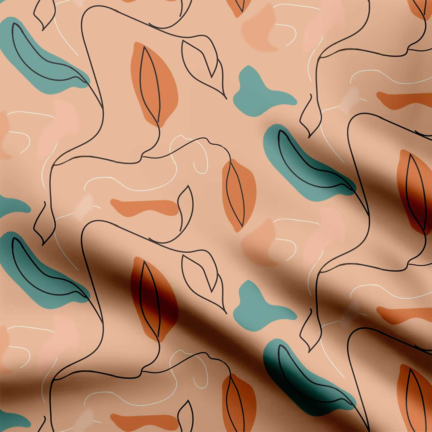 abstract floral seamless pattern-Abstract, All Designs, Chinnon Chiffon, cotton, Cotton Canvas, Cotton Poplin, Cotton Satin, Crepe, Giza Cotton, Light Chiffon, Modal Satin, Muslin, Natural Crepe, Organic Cotton Bamboo, Organza, Organza Satin, pashmina, Poly Canvas, Poly Cotton, Pure Linen, Rayon, Satin, Satin Linen, Tropical, Velvet Velure, Vinath Mishra, Viscose Dola Silk, Viscose Georgette-Symplico